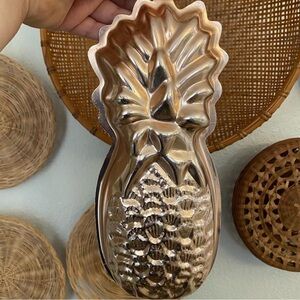 Vintage Aluminum Pineapple Jello Mold Wall Hanging